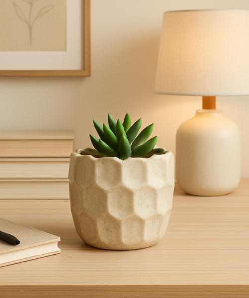 Wide Decorative Indoor Ceramic Pot