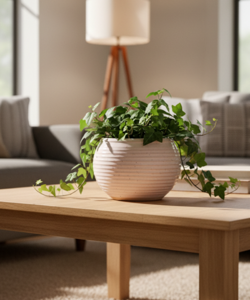 Classic Indoor Round Ceramic Pot Planter