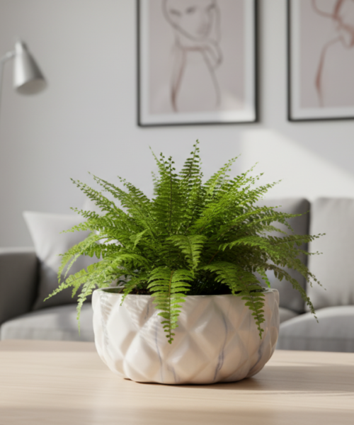 Floral Pattern Indoor Ceramic Pot