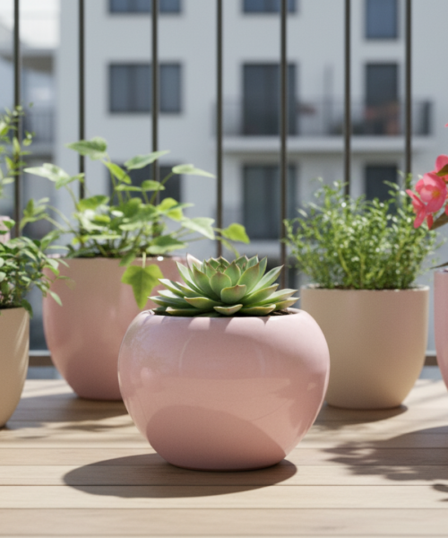 Minimal Desk Ceramic Pot for Plants