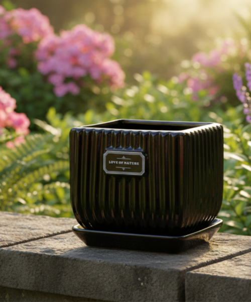 Premium Textured Garden Ceramic Pot